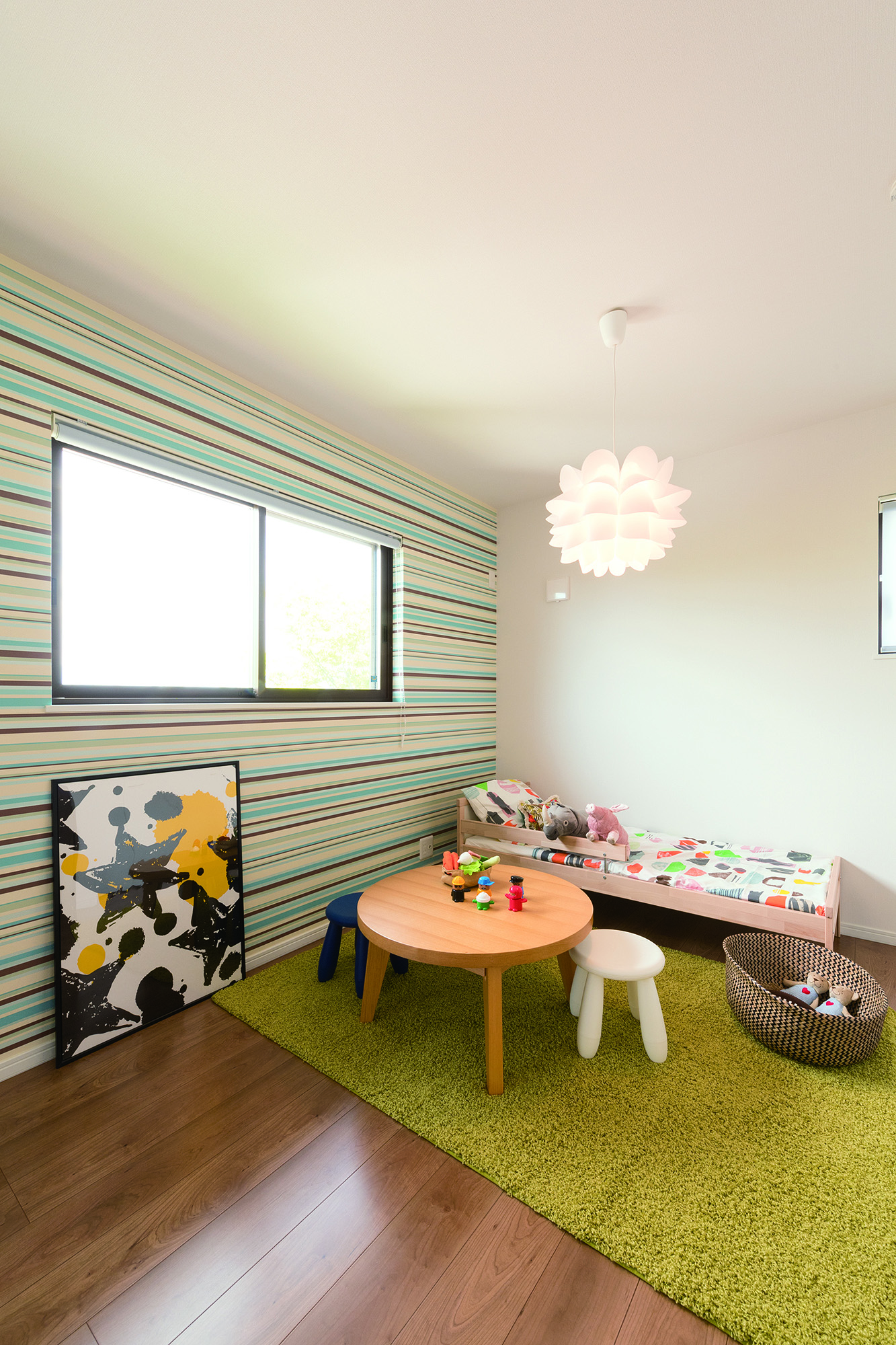 子供部屋を個室に分けても、それぞれに収納スペースを確保。